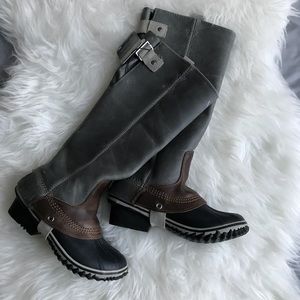 NEW 🐎 Sorel Slimpack Leather Knee High Boots